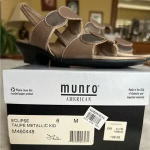 Munro | Shoes | Munro Tan Heels With Adjustable Straps  Munro Tan Heels with Adjustable Straps main image 0